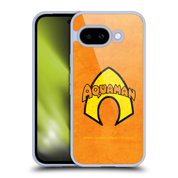 Aquaman DC Comics Logo Classic Distressed Look Soft Gel Case for Google Pixel 9A