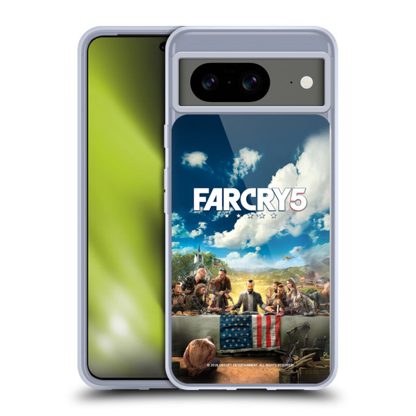 Far Cry 5 Key Art And Logo Main Soft Gel Case for Google Pixel 8