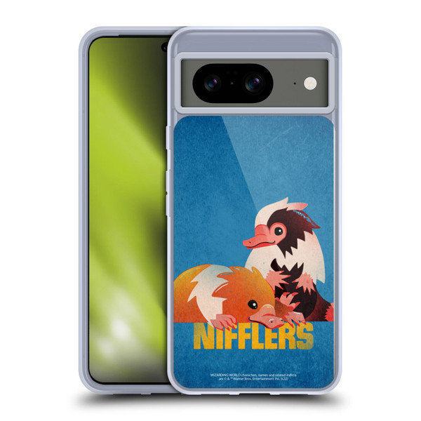 Fantastic Beasts: Secrets of Dumbledore Graphic Badges Nifflers Soft Gel Case for Google Pixel 8