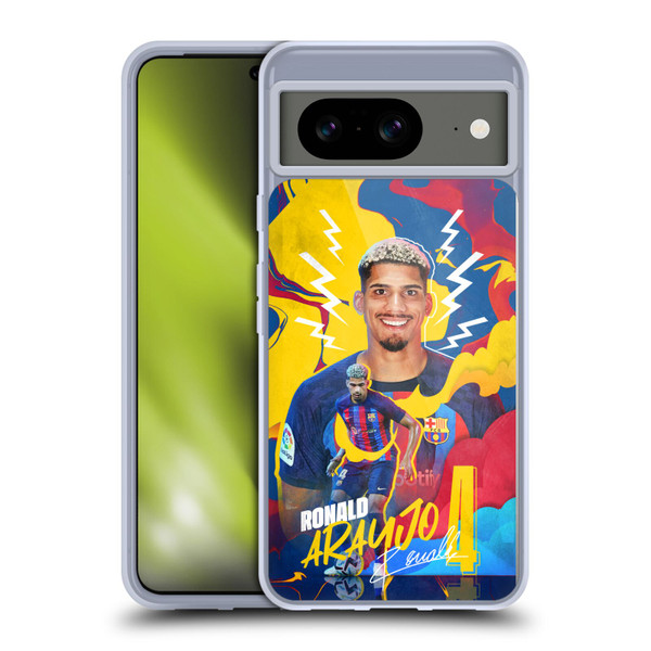 FC Barcelona 2022/23 First Team Ronald Araújo Soft Gel Case for Google Pixel 8