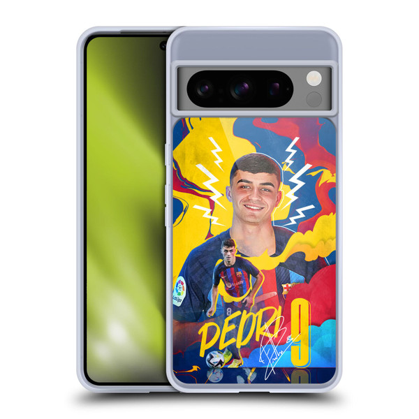 FC Barcelona 2022/23 First Team Pedri Soft Gel Case for Google Pixel 8 Pro