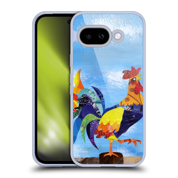 Artpoptart Animals Colorful Rooster Soft Gel Case for Google Pixel 9A