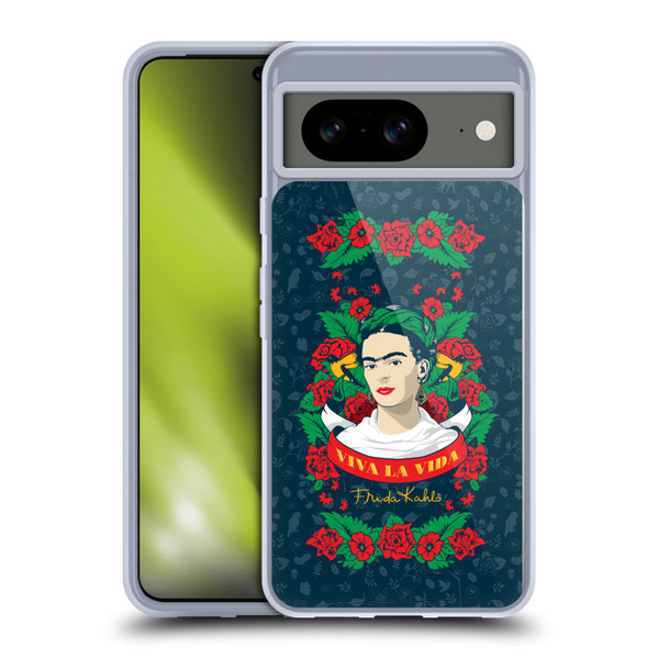 Frida Kahlo Icons Viva La Vida Soft Gel Case for Google Pixel 8