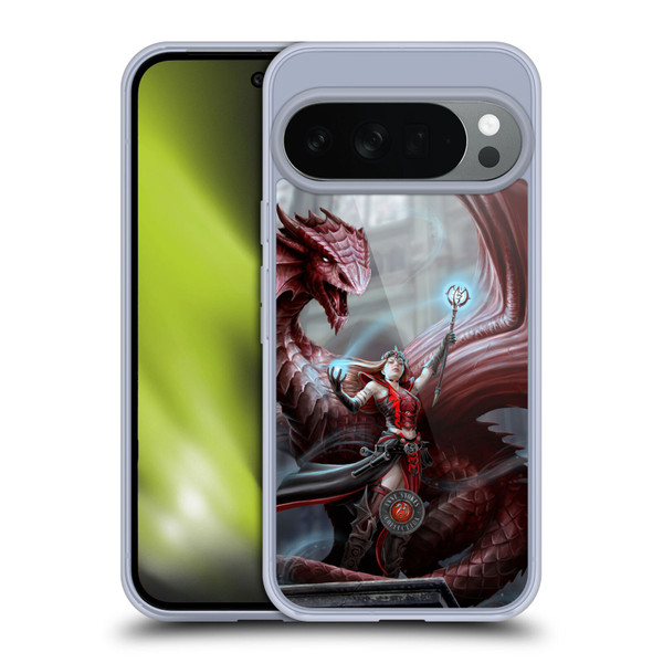 Anne Stokes Dragon Friendship Scarlet Mage Soft Gel Case for Google Pixel 10