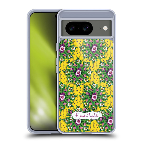 Frida Kahlo Purple Florals Mandala Soft Gel Case for Google Pixel 8