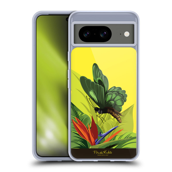 Frida Kahlo Tropical Butterfly Soft Gel Case for Google Pixel 8