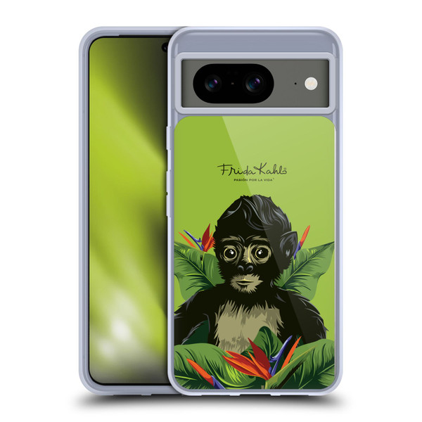 Frida Kahlo Tropical Monkey Soft Gel Case for Google Pixel 8