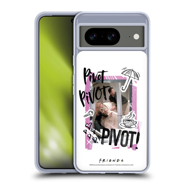Friends TV Show Doodle Art Pivot Soft Gel Case for Google Pixel 8