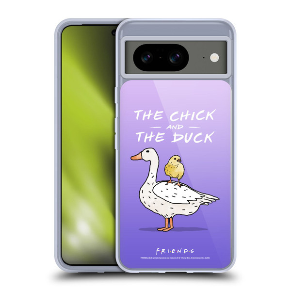 Friends TV Show Key Art Chick And Duck Soft Gel Case for Google Pixel 8
