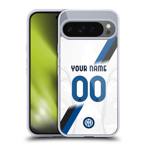 Custom Customised Personalised Inter Milan 2023/24 Kit Away Soft Gel Case for Google Pixel 9 Pro XL