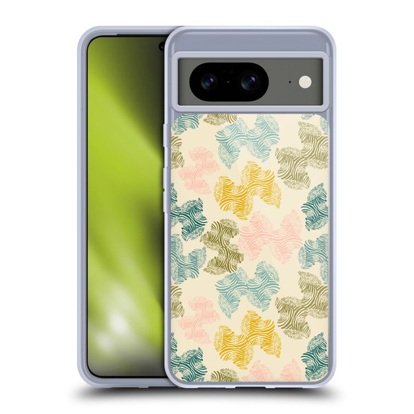 Gabriela Thomeu Art Zebra Green Soft Gel Case for Google Pixel 8