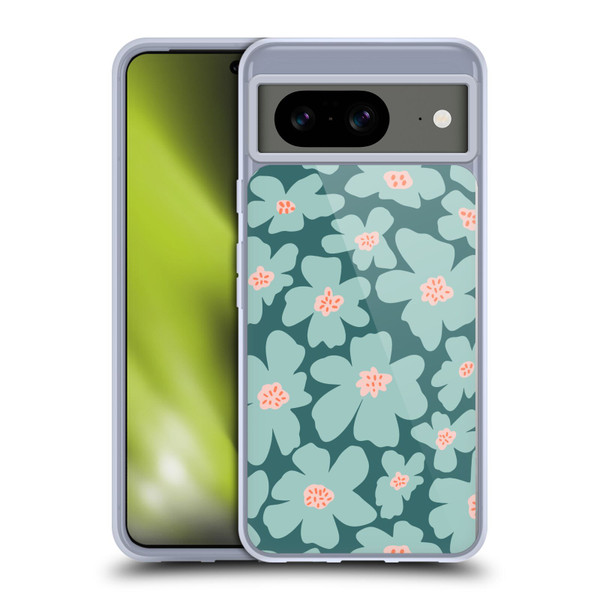 Gabriela Thomeu Retro Daisy Green Soft Gel Case for Google Pixel 8