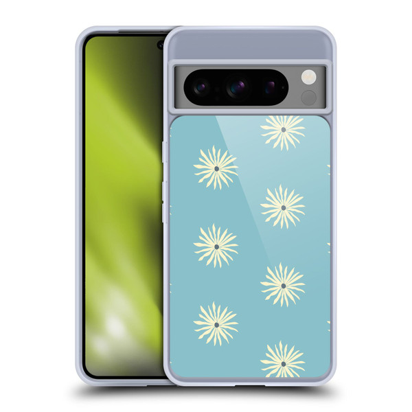Gabriela Thomeu Retro Sun Blue Soft Gel Case for Google Pixel 8 Pro