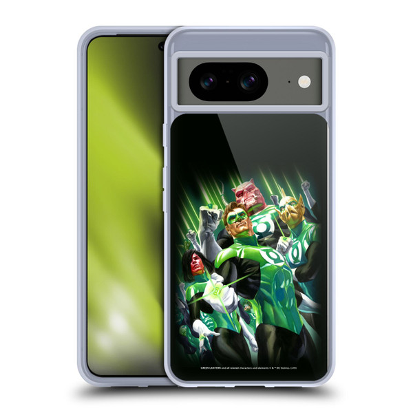 Green Lantern DC Comics Comic Book Covers Group Soft Gel Case for Google Pixel 8