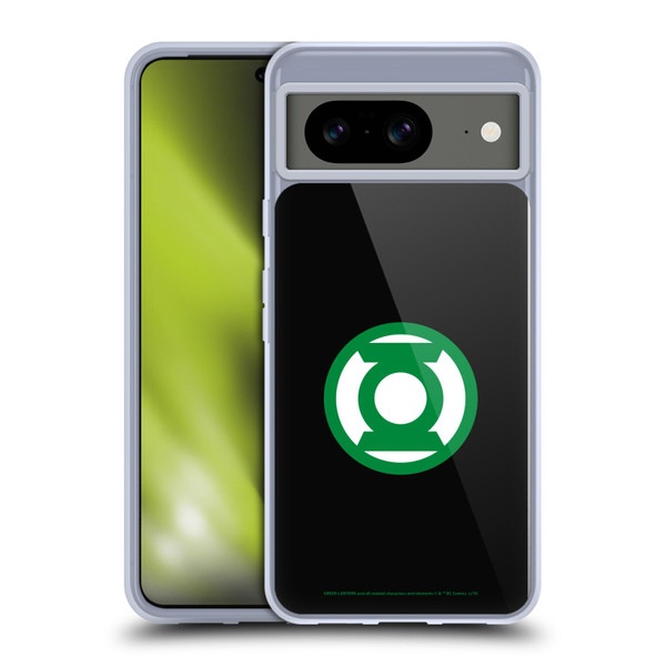 Green Lantern DC Comics Logos Black Soft Gel Case for Google Pixel 8