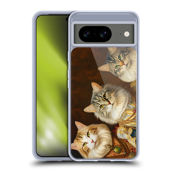 Michael David Ward Animals Fancy Cats Soft Gel Case for Google Pixel 8