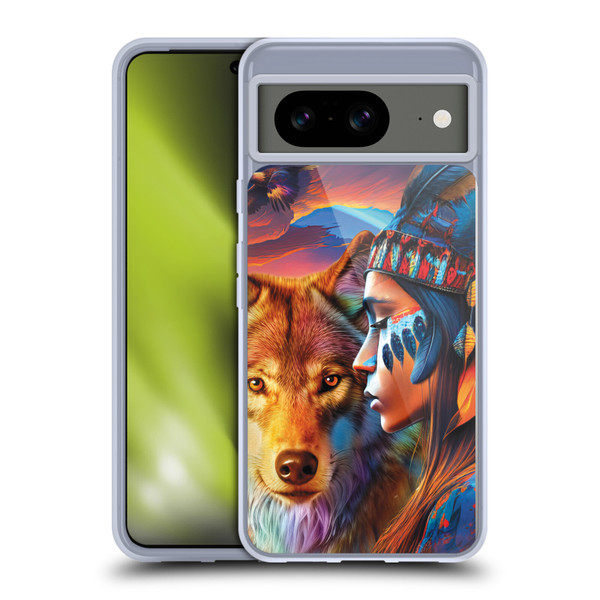 Michael David Ward Animals Wolf Soft Gel Case for Google Pixel 8