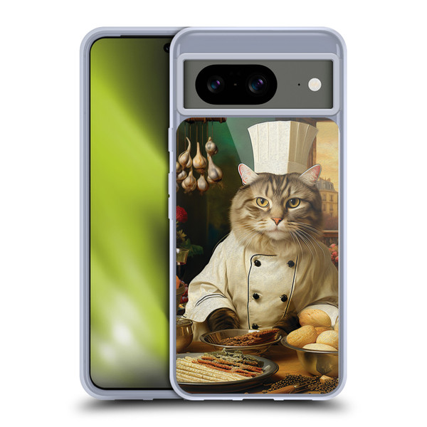 Michael David Ward Humor & Botanicals Cat Chef Soft Gel Case for Google Pixel 8