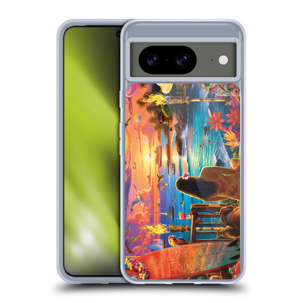 Michael David Ward Humor & Botanicals Paradise Soft Gel Case for Google Pixel 8
