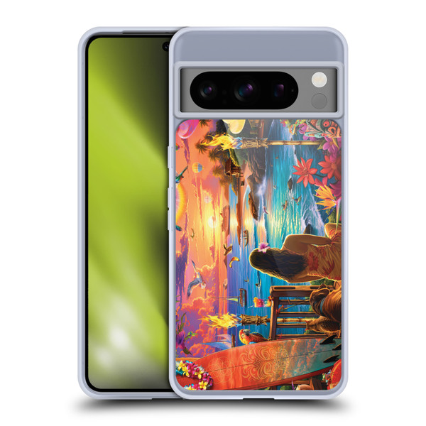 Michael David Ward Humor & Botanicals Paradise Soft Gel Case for Google Pixel 8 Pro