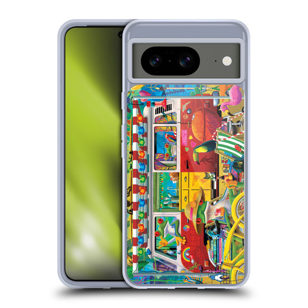 Michael David Ward Psychedelic Art Van Life Frog Soft Gel Case for Google Pixel 8