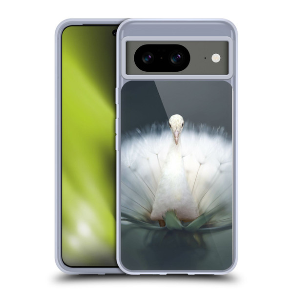 Pixelmated Animals Surreal Pets Peacock Wish Soft Gel Case for Google Pixel 8
