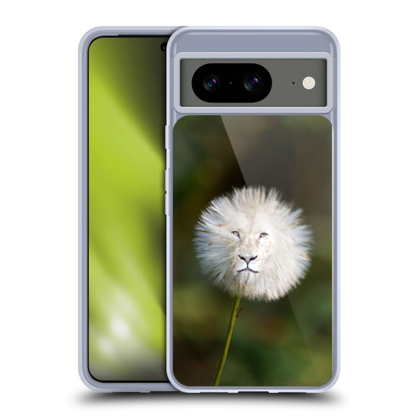 Pixelmated Animals Surreal Wildlife Dandelion Soft Gel Case for Google Pixel 8