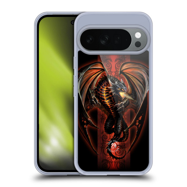 Anne Stokes Fire Tribal Lava Dragon Soft Gel Case for Google Pixel 10