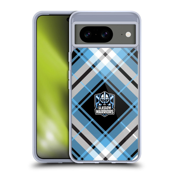Glasgow Warriors Logo 2 Diagonal Tartan Soft Gel Case for Google Pixel 8