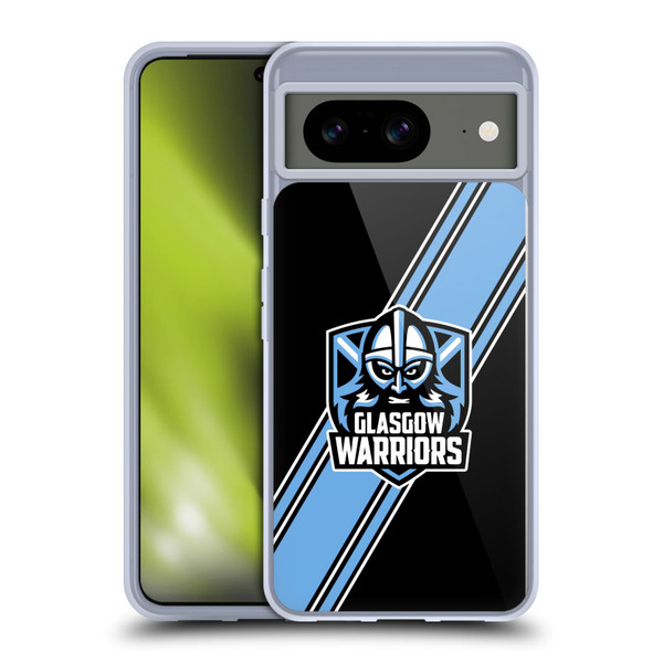 Glasgow Warriors Logo 2 Diagonal Stripes Soft Gel Case for Google Pixel 8