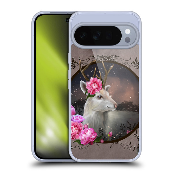 Ash Evans Animals White Deer Soft Gel Case for Google Pixel 10 Pro XL