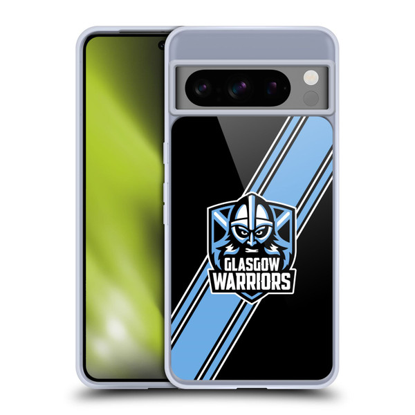 Glasgow Warriors Logo 2 Diagonal Stripes Soft Gel Case for Google Pixel 8 Pro