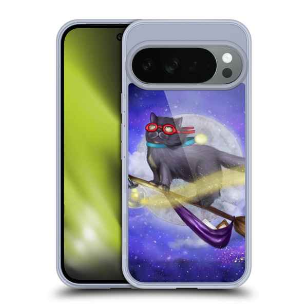 Ash Evans Black Cats Night Fly Soft Gel Case for Google Pixel 10