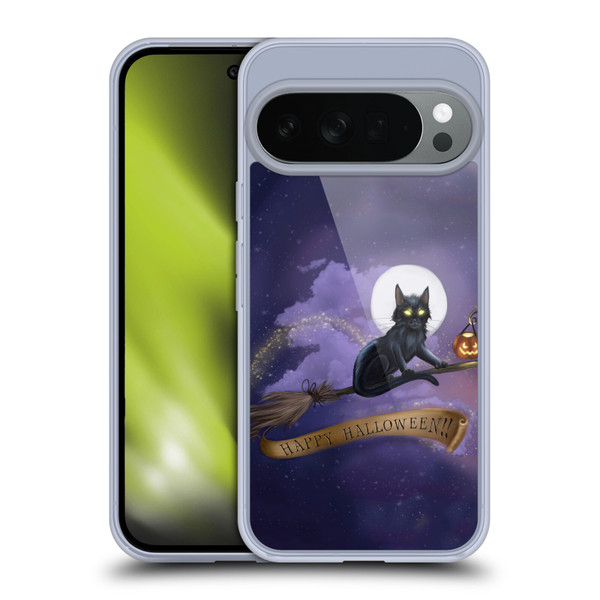 Ash Evans Black Cats Happy Halloween Soft Gel Case for Google Pixel 10