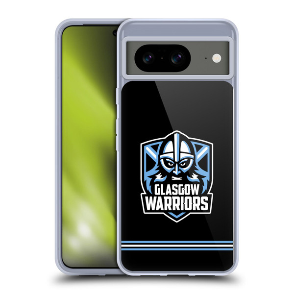 Glasgow Warriors Logo Stripes Black Soft Gel Case for Google Pixel 8