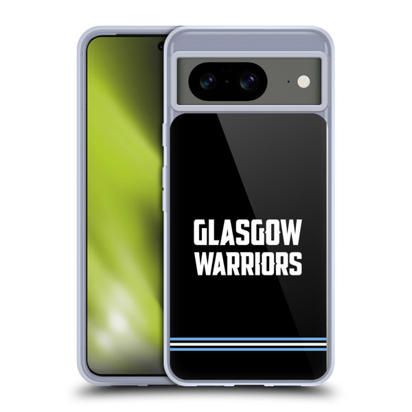 Glasgow Warriors Logo Text Type Black Soft Gel Case for Google Pixel 8