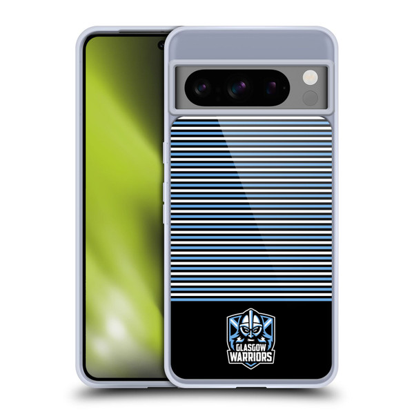 Glasgow Warriors Logo Stripes Black 2 Soft Gel Case for Google Pixel 8 Pro