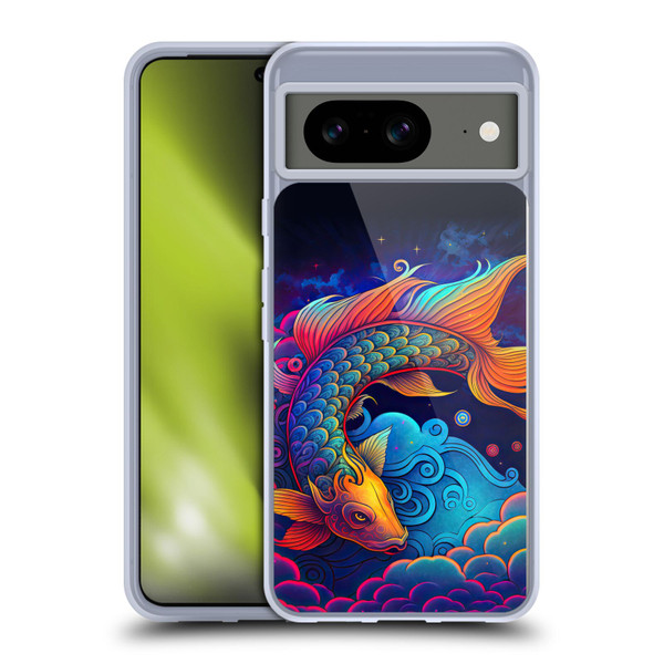 Wumples Cosmic Animals Clouded Koi Fish Soft Gel Case for Google Pixel 8