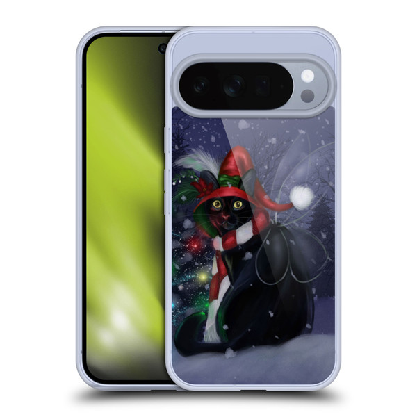 Ash Evans Black Cats Yuletide Cheer Soft Gel Case for Google Pixel 10 Pro XL