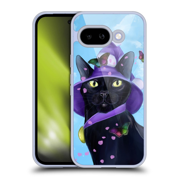 Ash Evans Black Cats Butterfly Sky Soft Gel Case for Google Pixel 9A