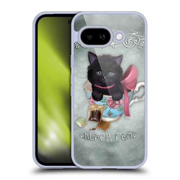 Ash Evans Black Cats Tea Soft Gel Case for Google Pixel 9A