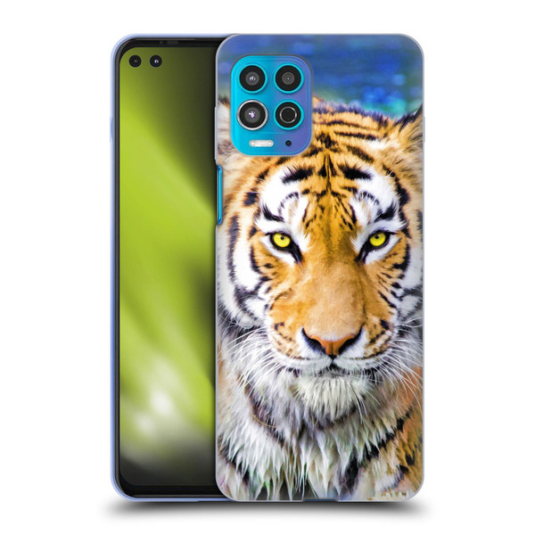 Aimee Stewart Animals Tiger and Lily Soft Gel Case for Motorola Moto G100