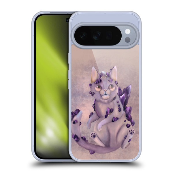 Ash Evans Graphics Amethyst Cat Soft Gel Case for Google Pixel 10 Pro XL
