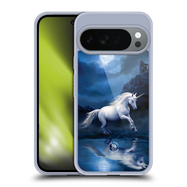 Anne Stokes Mythical Creatures Moonlight Unicorn Soft Gel Case for Google Pixel 10