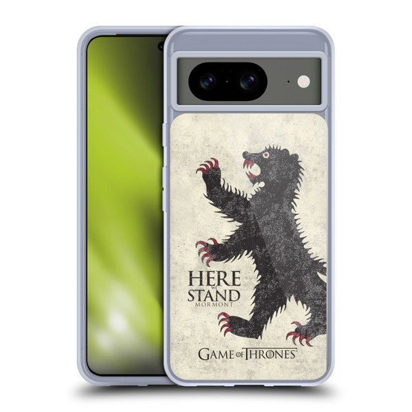 HBO Game of Thrones House Mottos Mormont Soft Gel Case for Google Pixel 8