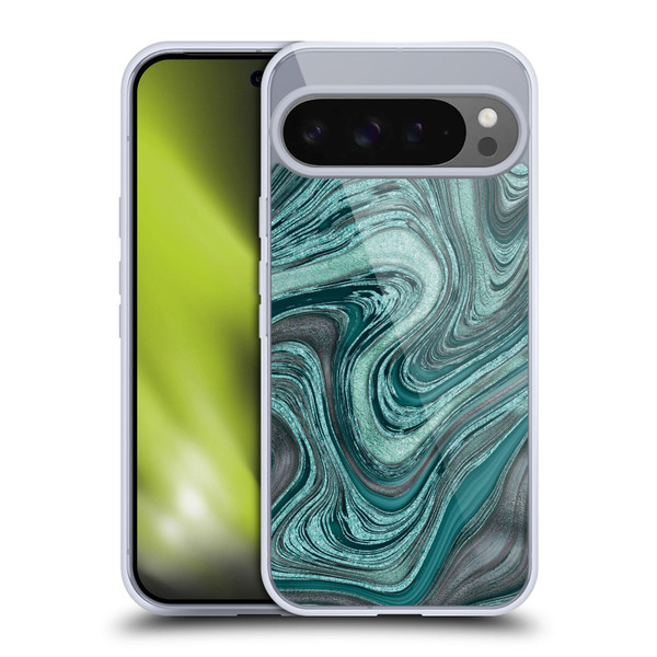 LebensArt Gemstone Marble Shiny River Soft Gel Case for Google Pixel 9 Pro XL