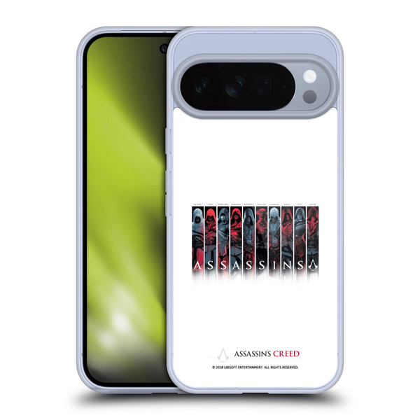 Assassin's Creed Legacy Typography Characters Soft Gel Case for Google Pixel 10 Pro XL