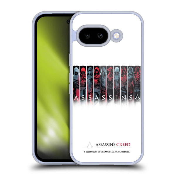 Assassin's Creed Legacy Typography Characters Soft Gel Case for Google Pixel 9A