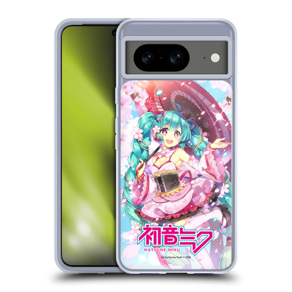 Hatsune Miku Graphics Sakura Soft Gel Case for Google Pixel 8