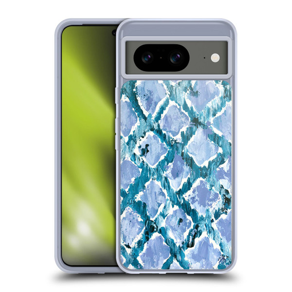 Haley Bush Pattern Painting Blue Diamond Soft Gel Case for Google Pixel 8